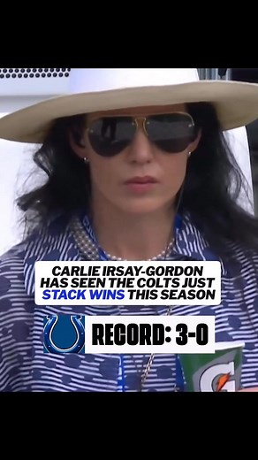 Colts co-owner and CEO Carlie Irsay-Gordon, who’s heavily involved in weekly game-planning and wears a headset on the sideline, has celebrated many victories this season. Indianapolis is 7-1. | Football Forever