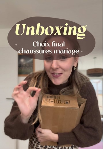 Choix final de mes chaussures de mariée : unboxing et avis