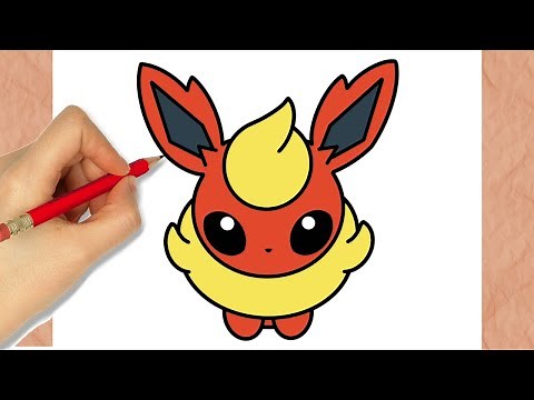How To Draw Flareon (pokemon) I Easy ( Step by Step )