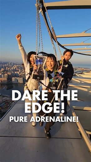 💙Sharing the exhilarating Skywalk with friends isn't just an adventure, it's an unforgettable rush that creates incredible memories you'll cherish forever! 😎✨🤙👯‍♀️ #SkyparkMacau #Macau #MacauTower #Skywalk #AJHackett #MacauAdventures #HighAltitude #ConqueredIt #AdventureTime #BestFriends #FriendshipGoals #GoodVibes #TravelBuddy | Skypark Macau Tower by AJ Hackett