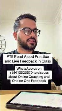 PTE Read Aloud Practice and Live Feedback in Class