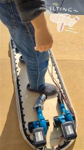 Hoverboards really come true! I made it. Hovercraft + Skateboard = Hoverboard. #make #DIY #3dprinter