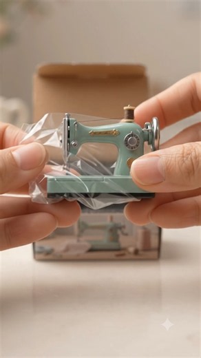 The world's smallest Miniature mini sewing machine #minivlogshorts #minimachine # viralvideo