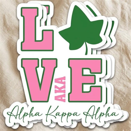 Alpha Kappa Alpha Sticker, Sorority Vinyl Decal, AKA Greek Life Laptop Water Bottle Sticker, 1pcs - Etsy
