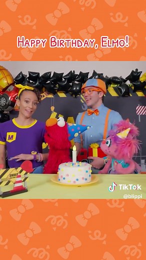 Blippi, Meekah & Abby Surprise Party for Elmo's Birthday
