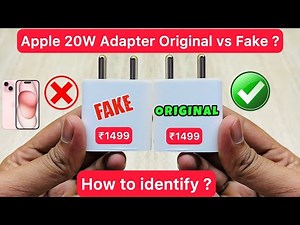 Apple Original vs Fake 20W Adapter | 5 Ways to identify | iPhone 15 & 15 Plus | iPhone 13