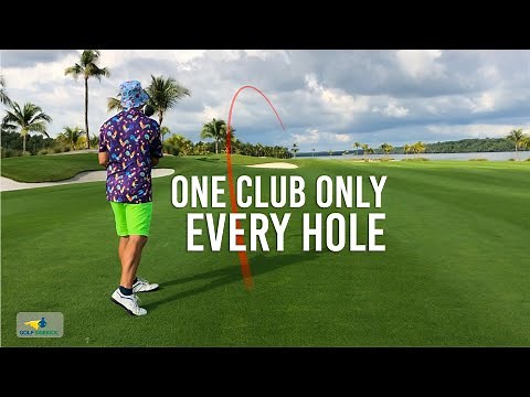 How To Plan Each Hole - Easy Course Management with only one club on each hole