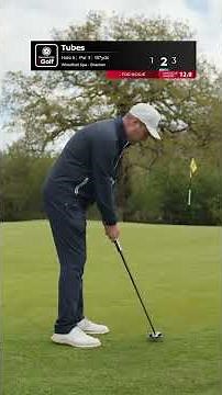 Tubes vs Ange - 1 hole showdown! ⛳😯 #golf #igolf #golflife