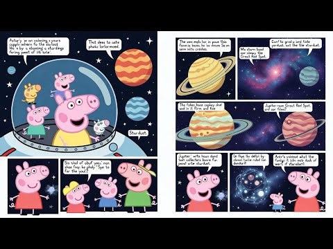 Peppa Pig's Space Mission: Exploring Planets and Stardust Surprises!