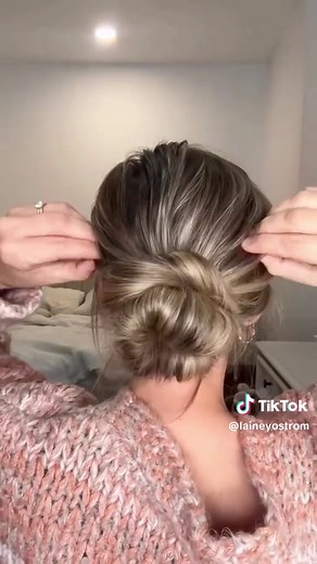 Low Messy Bun Hack for Fine Hair Tutorials