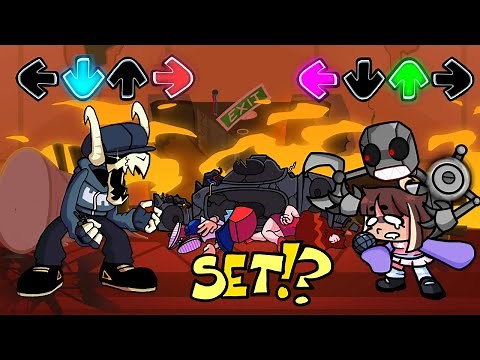 Friday Night Funkin' - BF calls QT & KB to help him fight Tabi (Tabi vs QT & KB)