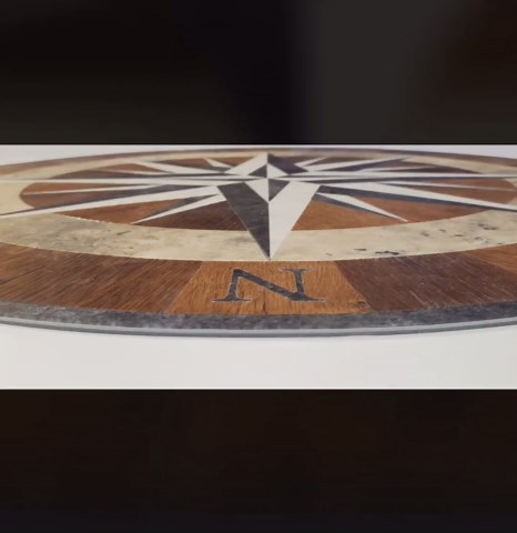 Handcrafted Compass Rose Floor Medallion – Karndean LVT Inlay, Coastal Decor - Etsy