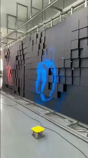 Kinetic led screen effect