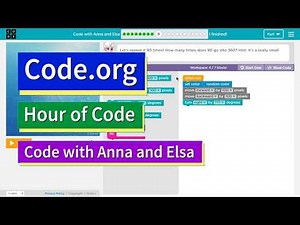 Code with Anna and Elsa Level 9 Code.org Hour of Code Tutorial Answers