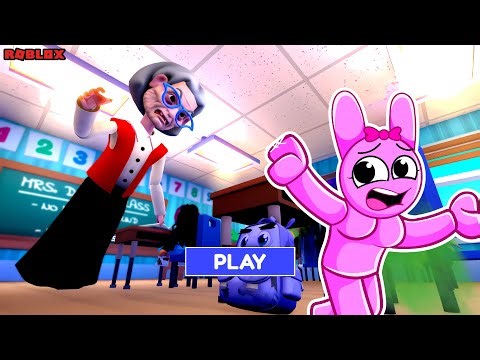 NEW! Don't Poop Yourself at School Escape Pinki Sprunki! (Obby) ROBLOX