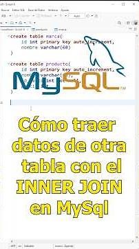 Cómo traer datos de otra tabla con el INNER JOIN en MySql #database #mysql