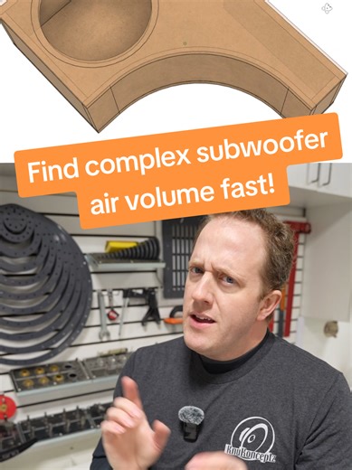 How can we quickly calculate air volume for a custom subwoofer enclosure that has a complex shape? This sub box designing method is key! Learn more in the full video on our channel CarAudioFabrication! #caraudiofabrication #caraudio #caraudiofab #therealcaraudiofab