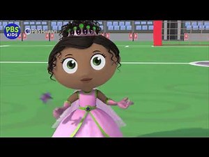 Super Why Short Clip in 4K Princess Presto Helps the Players Pass the Ball