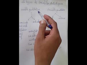 les types de variables statistiques