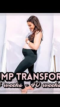 PREGNANCY BABY BUMP TRANSFORMATION! || WEEK BY WEEK PROGRESS - 4 Weeks to 40 Weeks