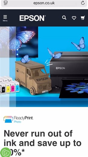 Epson is delighted to launch ReadyPrint Photo, the ink subscription service for the SureColor P700 and P900 photo printers. ReadyPrint photo allows you to save up to 30% on the cost of ink, and prevents you from running out of ink by having new ink delivered to your door before you run out. For more information, visit: www.epson.co.uk/readyprint/photo-ink-subscription #ReadyPrint #ReadyPrintPhoto | Epson