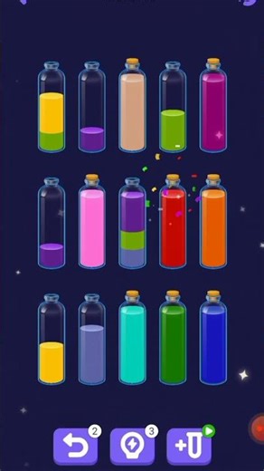 Water Sort Puzzle Slow Level Complete 🧩 | Relaxing Puzzle Solve #Shorts