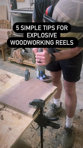 5 simple tips to make explosive woodworking reels and gain massive reach! 💥💥💥 1. Always use a trending audio. This is so simple and so easy and is one of the best ways to get in front of a ton of new people. 2. Only use 3-10 hashtags and always in your niche. You want instagram’s algorithm to start understanding what the content is that you are posting. That way it can recommend it to the right people. 3. Spend time going though the top Instagram accounts in your niche and see what videos are