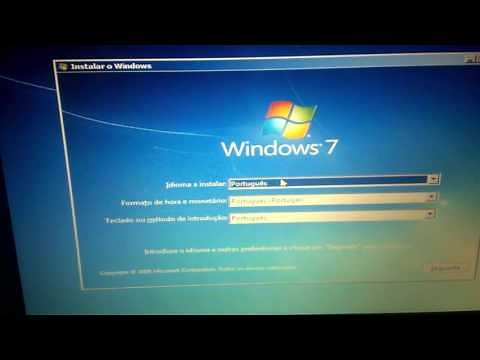Copiando arquivos de instalação do Windows 7