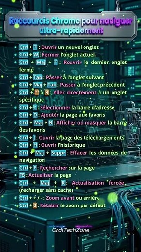 Les raccourcis Chrome à connaître pour naviguer ultra-rapidement. 🚀