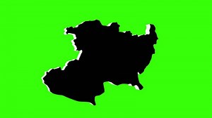 Download green screen 3d map of Michoacan in mexico for free