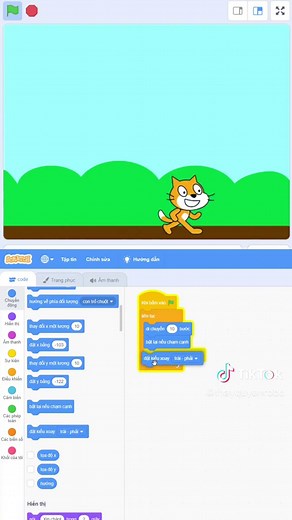 Lập trình Scratch: Hướng dẫn di chuyển nhân vật đơn giản