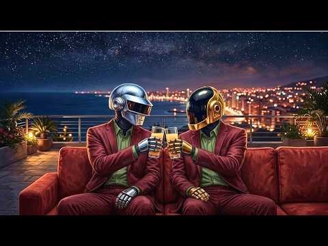 🤖 Daft Punk Midnight Toast Lounge | Chill Disco, Synthwave, Chillwave, Electronic Funk Playlist