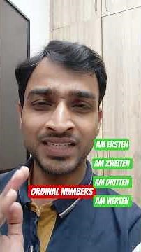 Ordinal numbers in German #deutschkurs