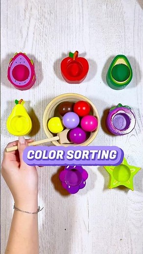Color Sorting and Fruits for Toddlers | Educational Activities for Toddlers