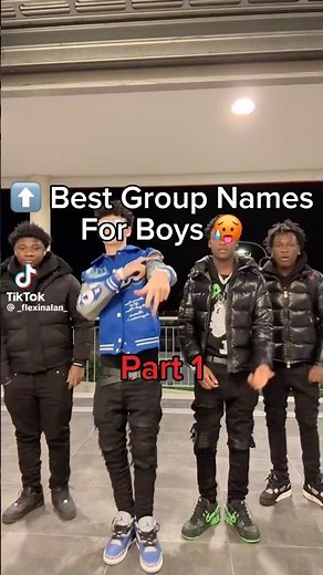 BEST GROUP NAMES FOR BOYS 😤🥰⬆️ SUBSCRIBE FOR MORE DAILY DRIPPY CONTENT #drip #groupnames #boys