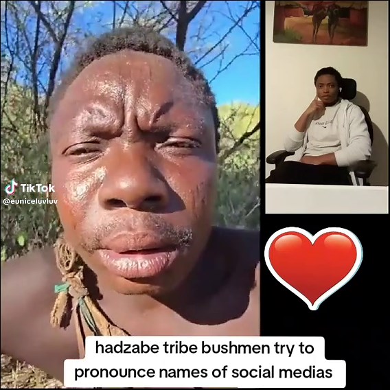 Hadzabe Tribe Bushmen Pronounce Social Media Names