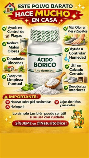 ⚠️ NO ES TALCO… ES ÁCIDO BÓRICO 😳 ¿LO ESTÁS USANDO MAL