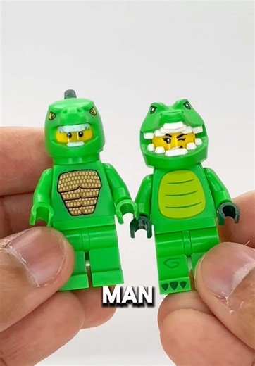 Which one looks better?🦎 #lego #lizard #crocodile #minifigure #fyp | lego minifigures