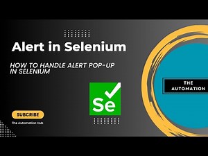 How to handle Alerts in Selenium WebDriver