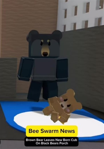 Brown Bear Leaves New Cub (JOIN DISC IN DESC) #beeswarmsimulator #roblox #beeswarm #funny