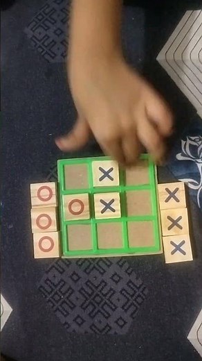 how to play tic -tac-toe #wooden Tic -tac-toe