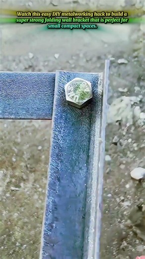 Easy DIY Metalworking Hack For Folding Wall Brackets