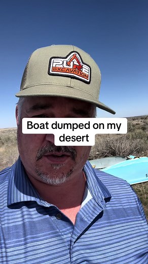 Abandoned Fiberglass Boat Found in Idaho Desert
