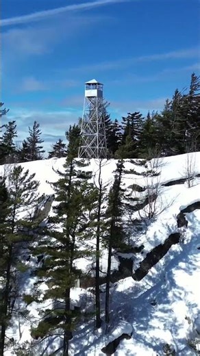 Bald Mountain Fire Tower in Winter | Old Forge NY