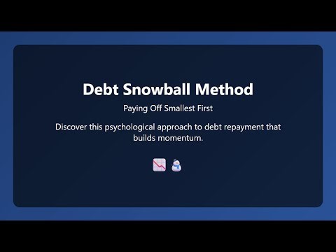 Debt Snowball Method Explained: Pay Off Your Smallest Debts First and Gain Momentum