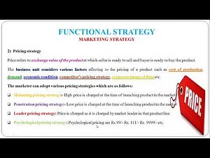 20 - Functional Strategy - Marketing Strategy