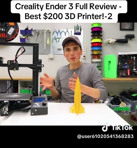 Creality Ender 3 Full Review - Best $200 3D Printer!-2 #fyp #viral