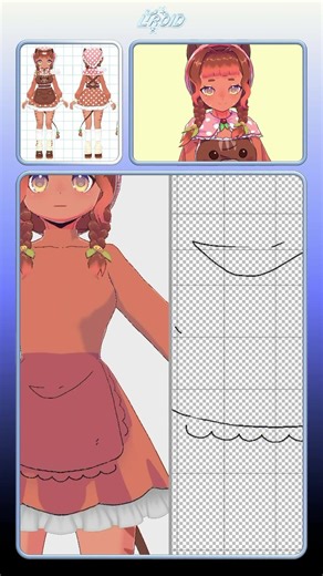 Full process of how I made this kemonomimi 3D VTuber model out on my channel! #vroid #vtuber #3d