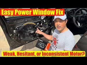 How To Fix Mazda3 Power Window. Does Your Motor Hesitates or Gets Stuck? Easy Fix!