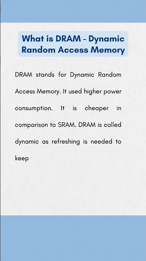 What is DRAM (Dynamic random access memory | Computer Fundamentals |